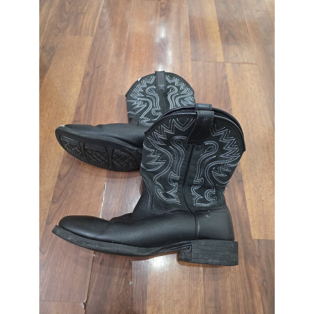 Herman Survivors Men's Brown Leather Western Boots Cowboy Size 10 Slip On Work
